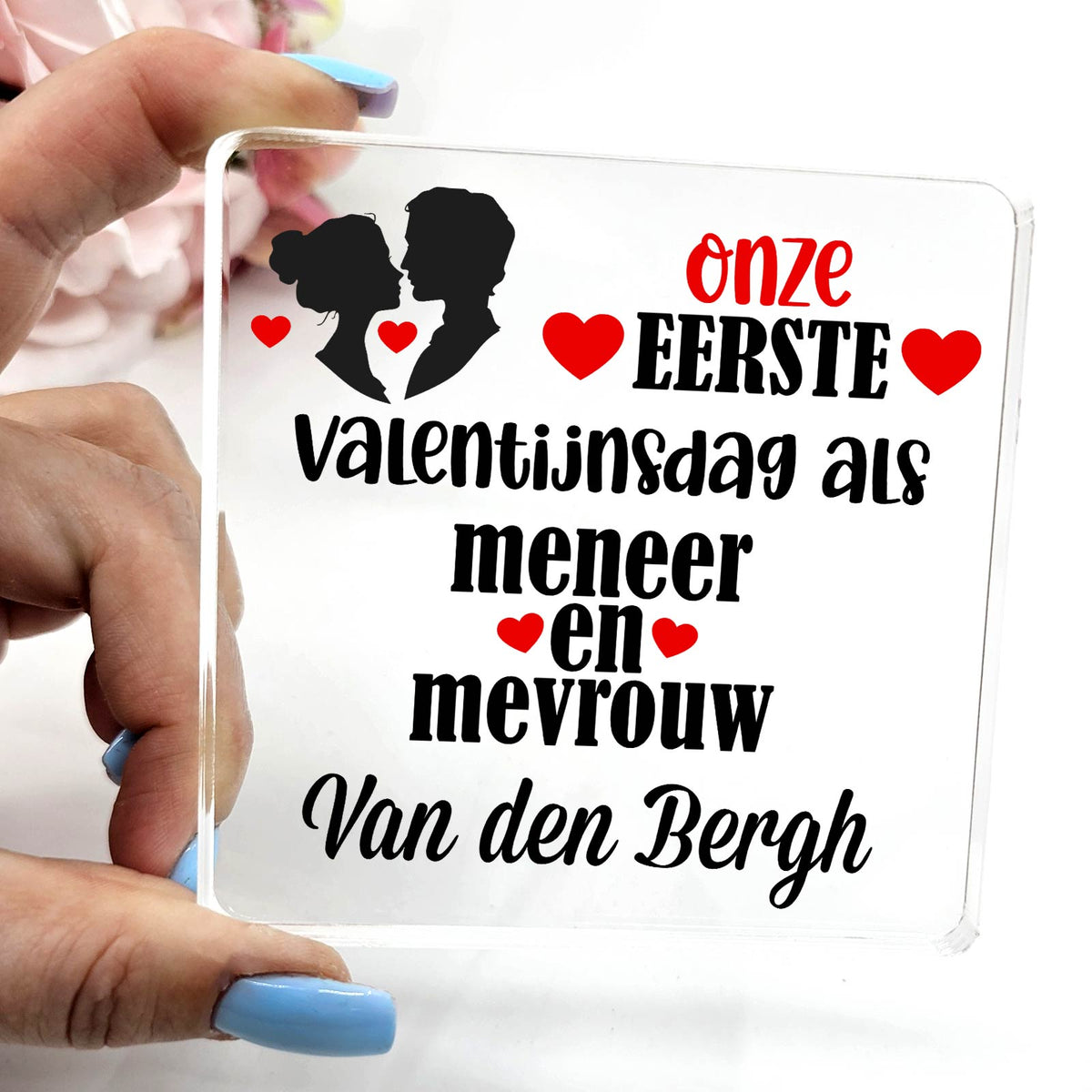 Meneer en Mevrouw - Plexiglas Plaque - Bella Mia
