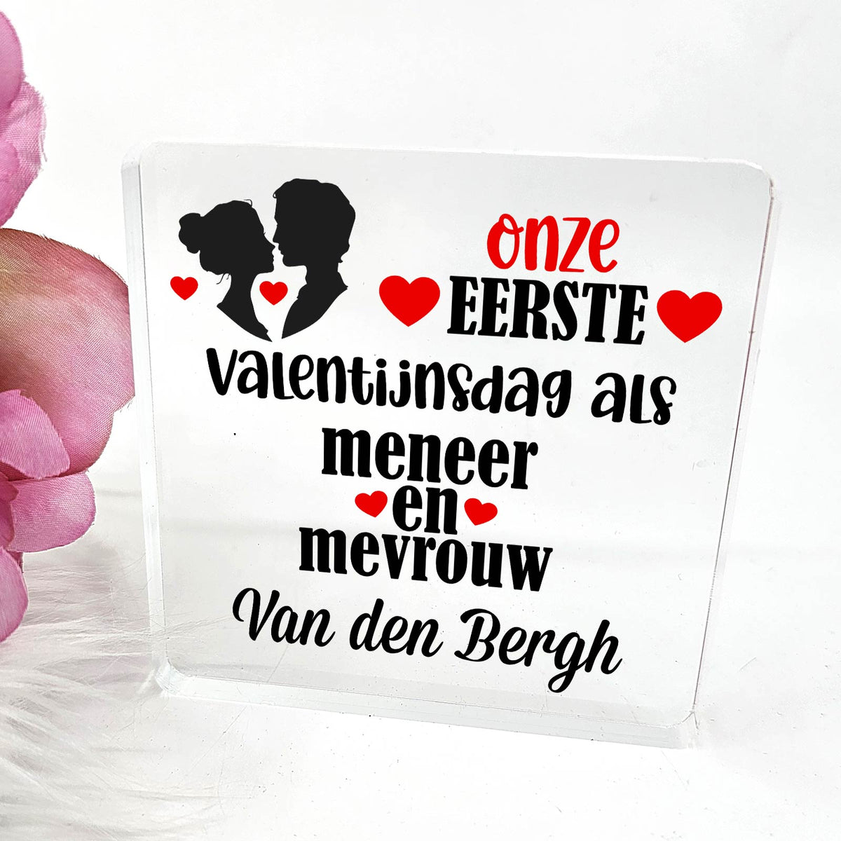 Meneer en Mevrouw - Plexiglas Plaque - Bella Mia