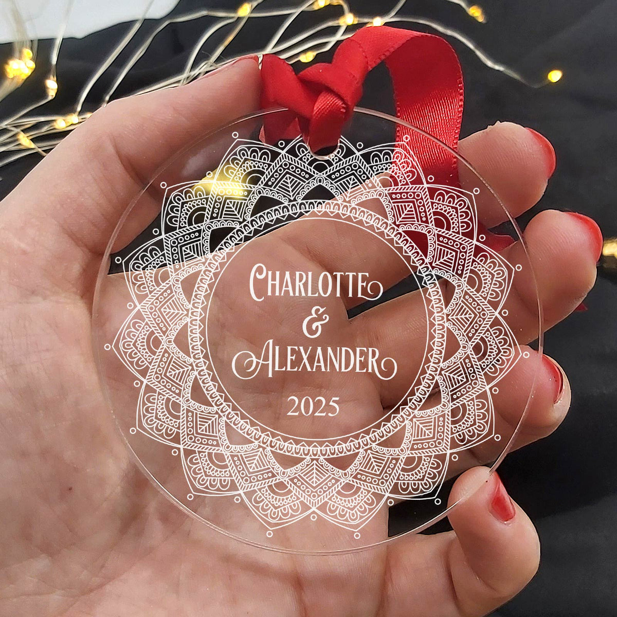 Met Z&#39;n Twee Kerst Plexiglas Kerstbal - Bella Mia