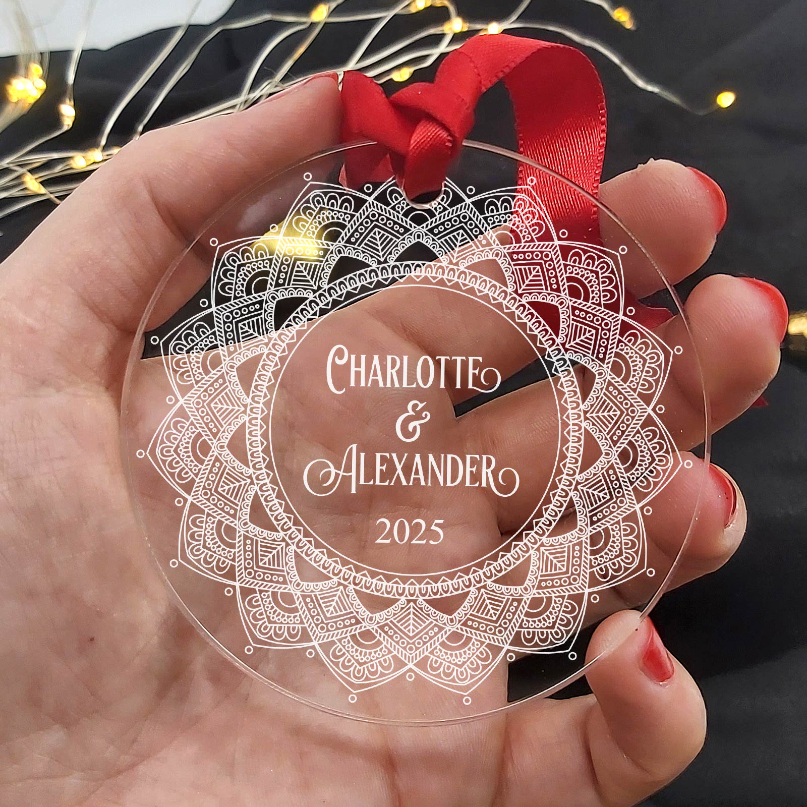 Met Z'n Twee Kerst Plexiglas Kerstbal - Bella Mia