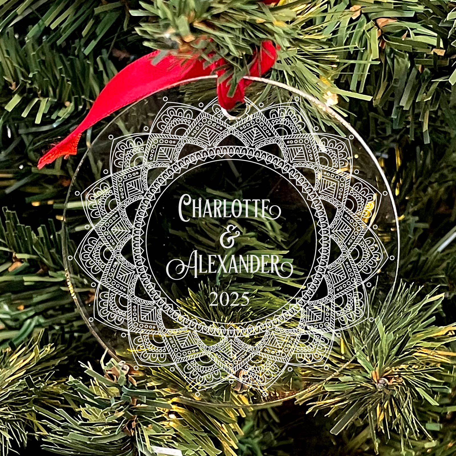 Met Z'n Twee Kerst Plexiglas Kerstbal - Bella Mia