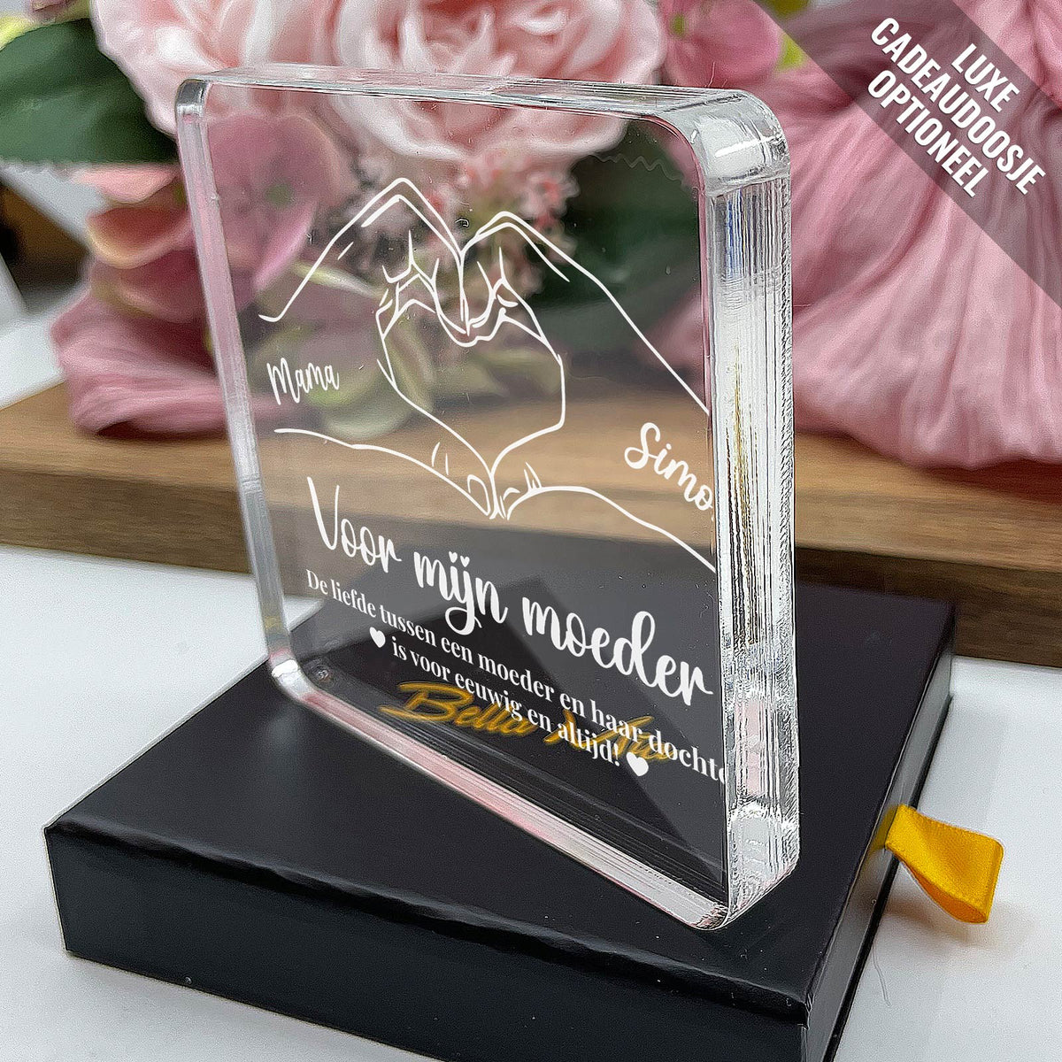 Moeder en dochter - PlexiPlaque - Bella Mia