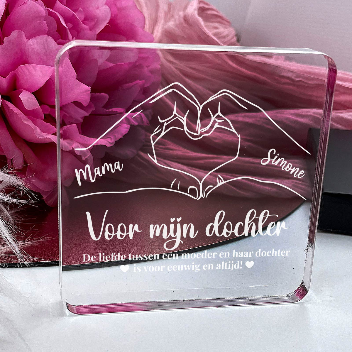 Moeder en dochter - PlexiPlaque - Bella Mia