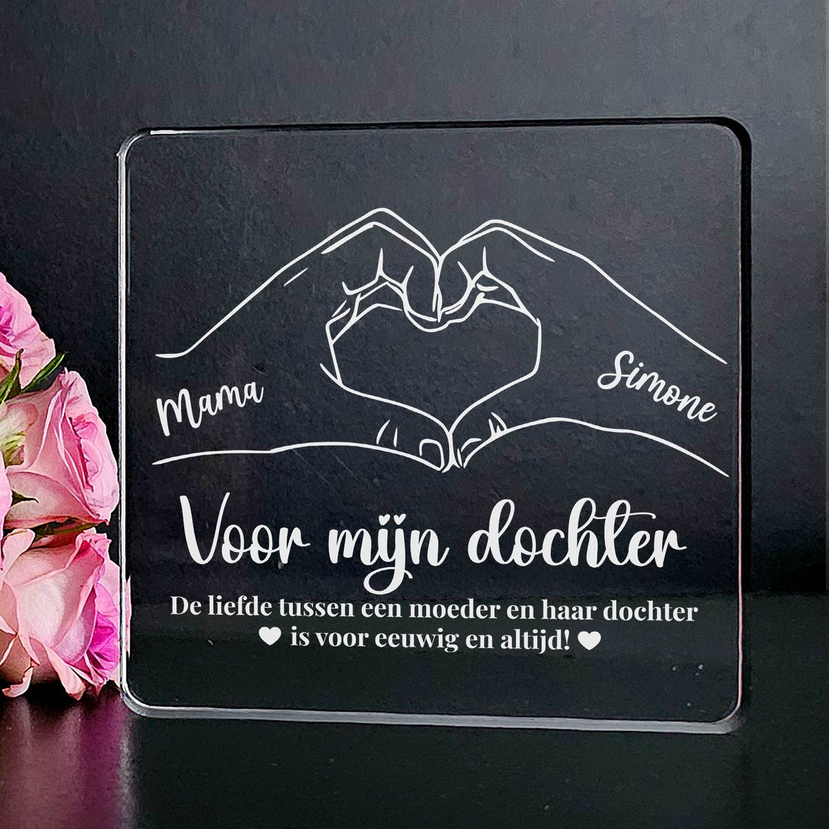 Moeder en dochter - PlexiPlaque - Bella Mia