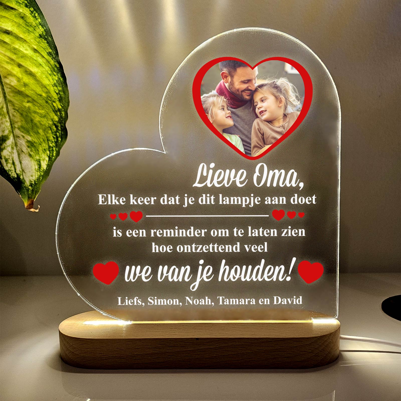 Moederdaglampje voor Oma - Bella Mia