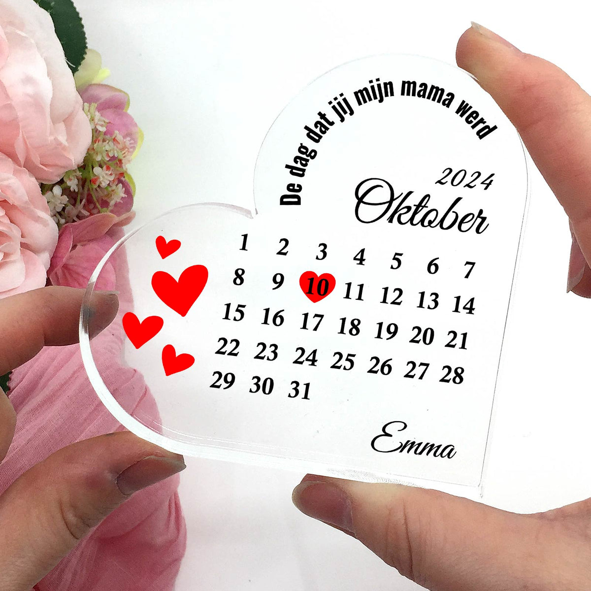 Mooiste dag ooit - Plexiglas Hart - Bella Mia