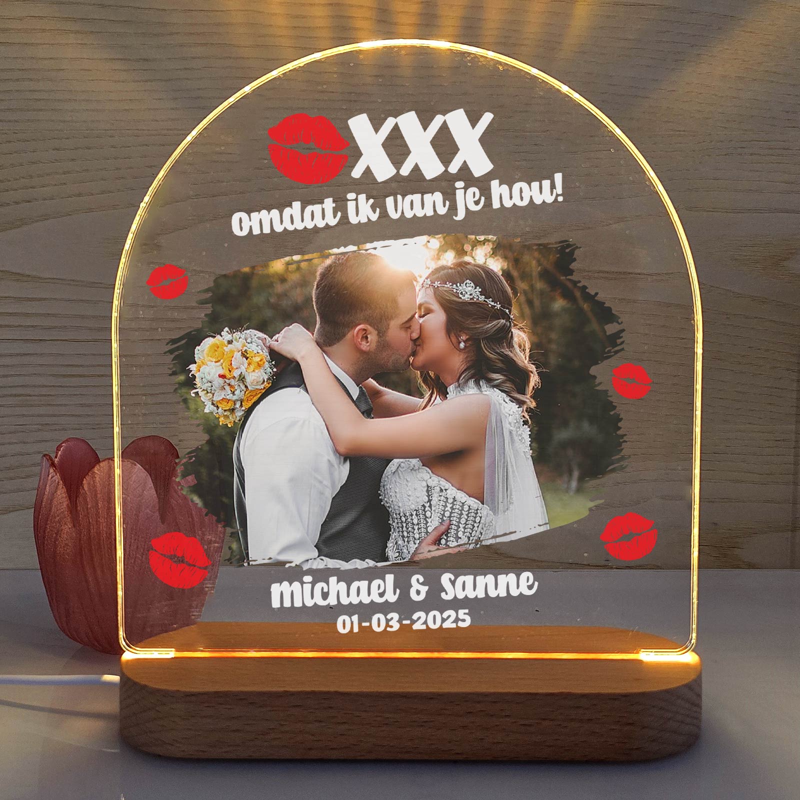 Omdat ik van je hou - Fotolamp - Bella Mia