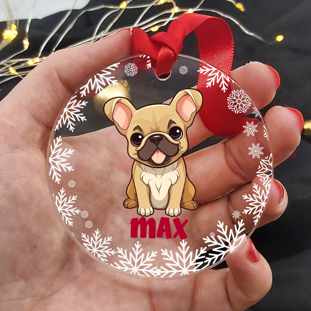 Hondenrassen met Namen Plexiglas Kerstbal