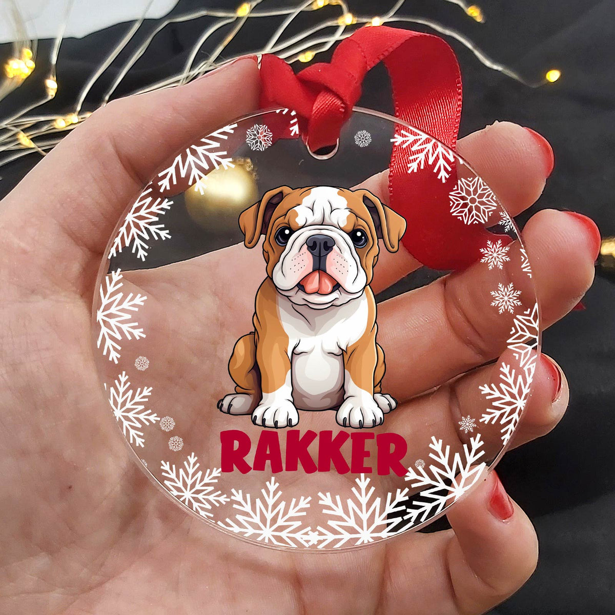 Hondenrassen met Namen Plexiglas Kerstbal