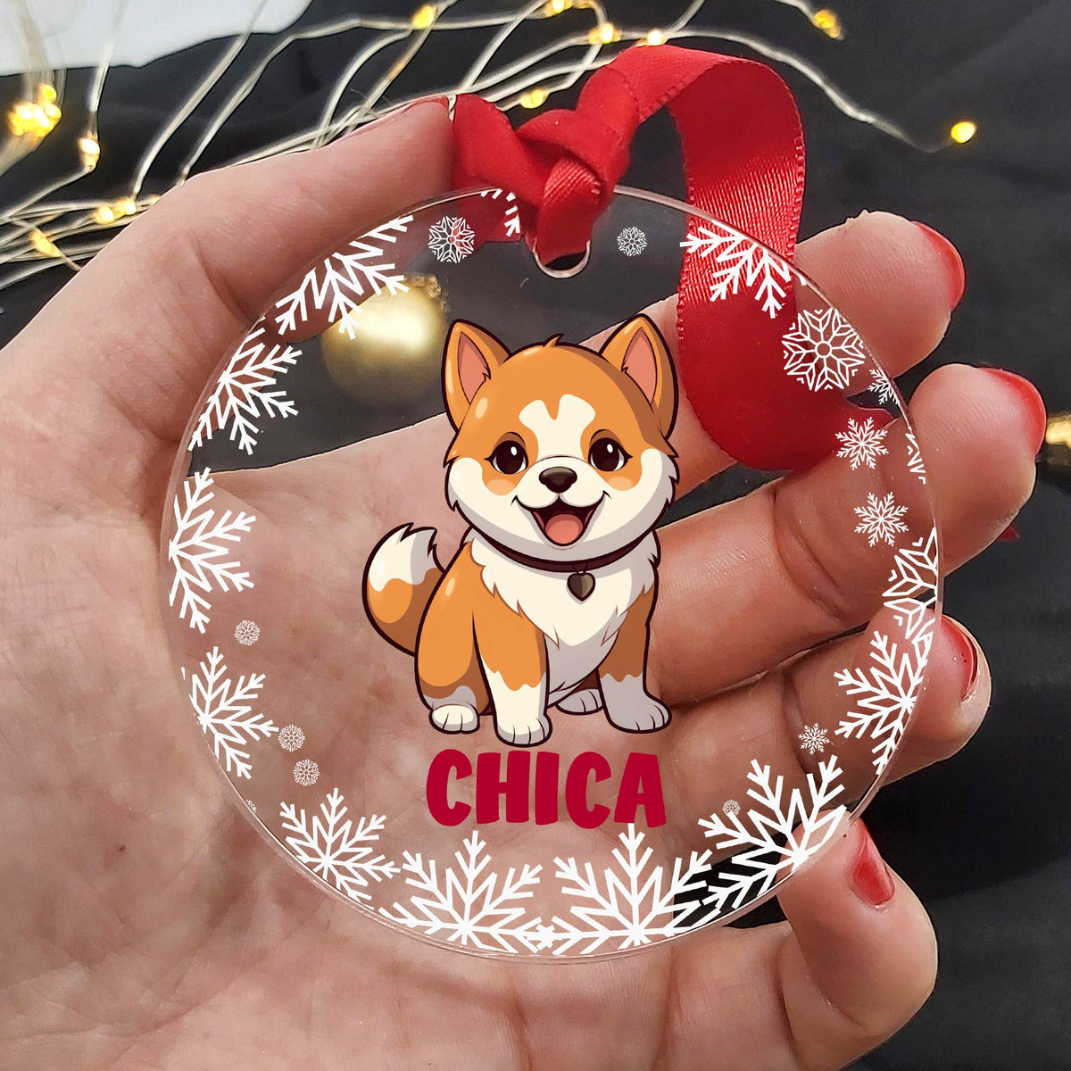 Hondenrassen met Namen Plexiglas Kerstbal