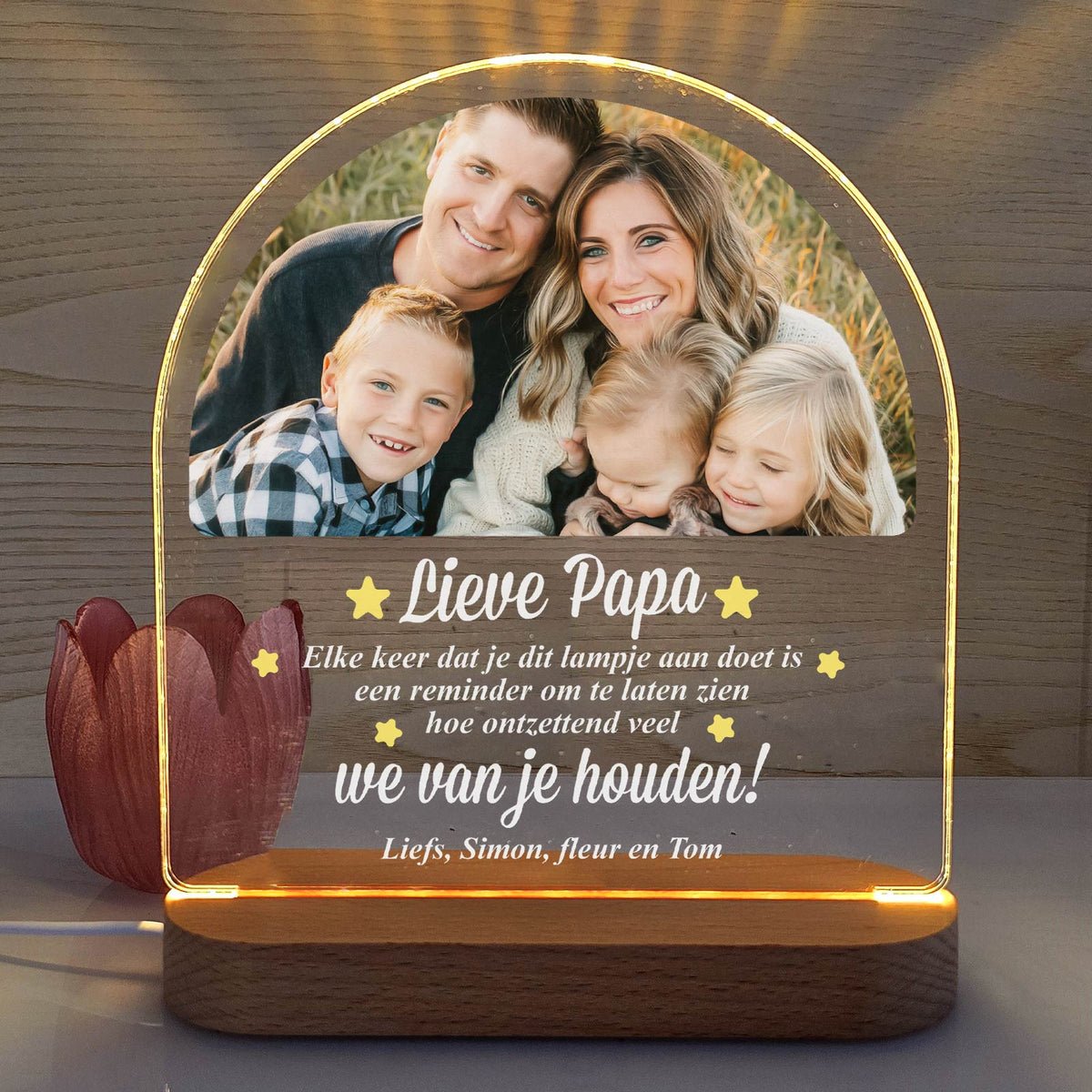 Reminder Fotolamp voor Papa - Bella Mia