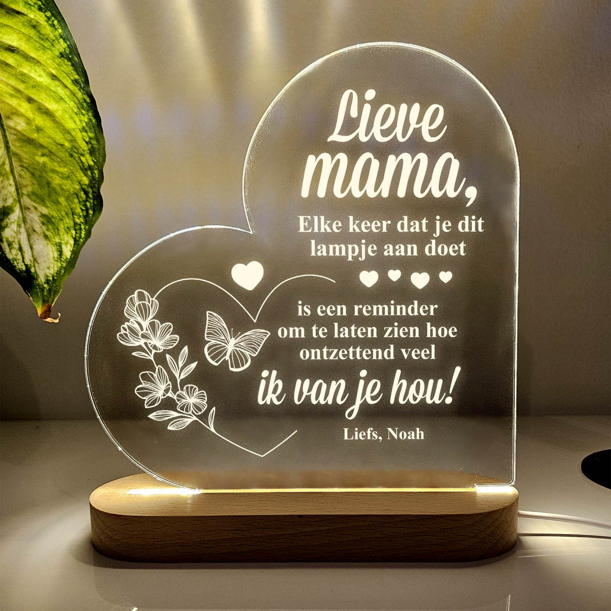 Reminder Hart Ledlamp - Bella Mia