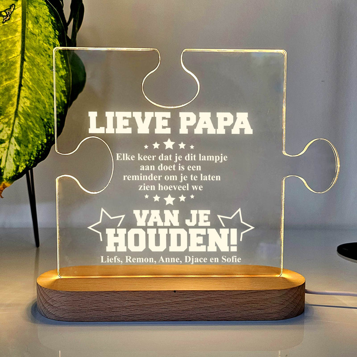 Reminder Ledlamp voor papa - Bella Mia