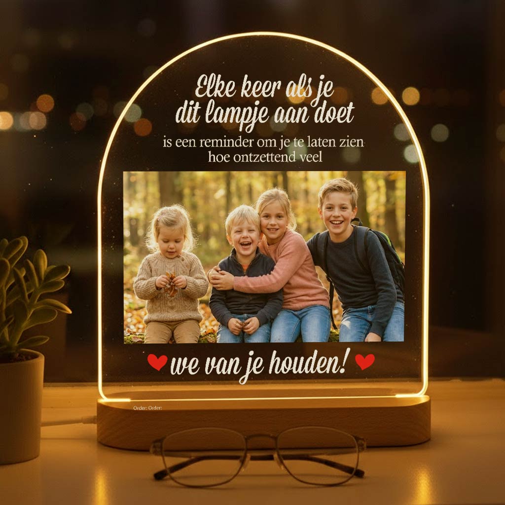 Reminder voor mama of oma Fotolamp - Bella Mia