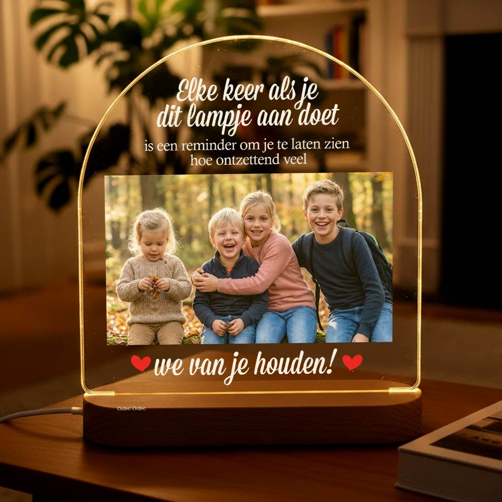 Reminder voor mama of oma Fotolamp - Bella Mia