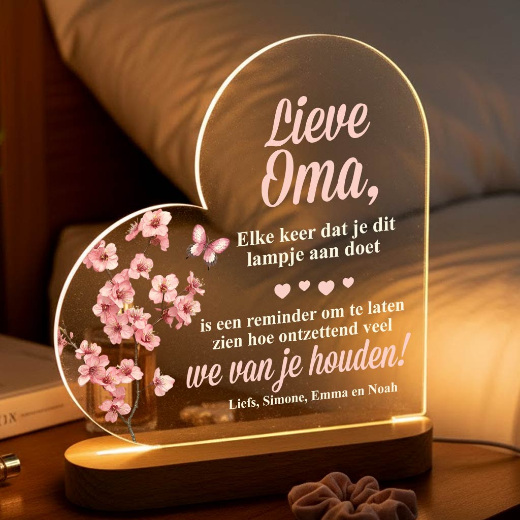 Reminder voor oma Ledlamp - Bella Mia
