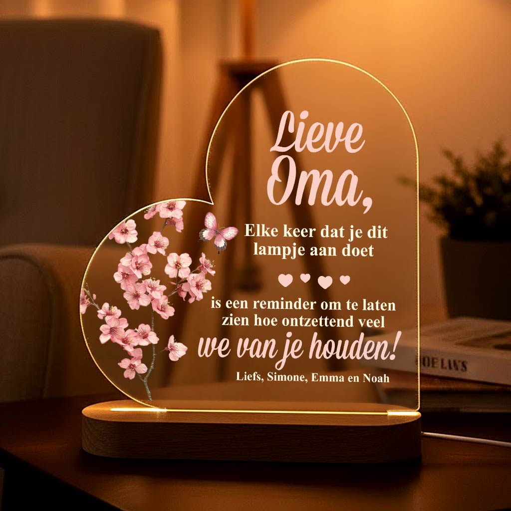 Reminder voor oma Ledlamp - Bella Mia