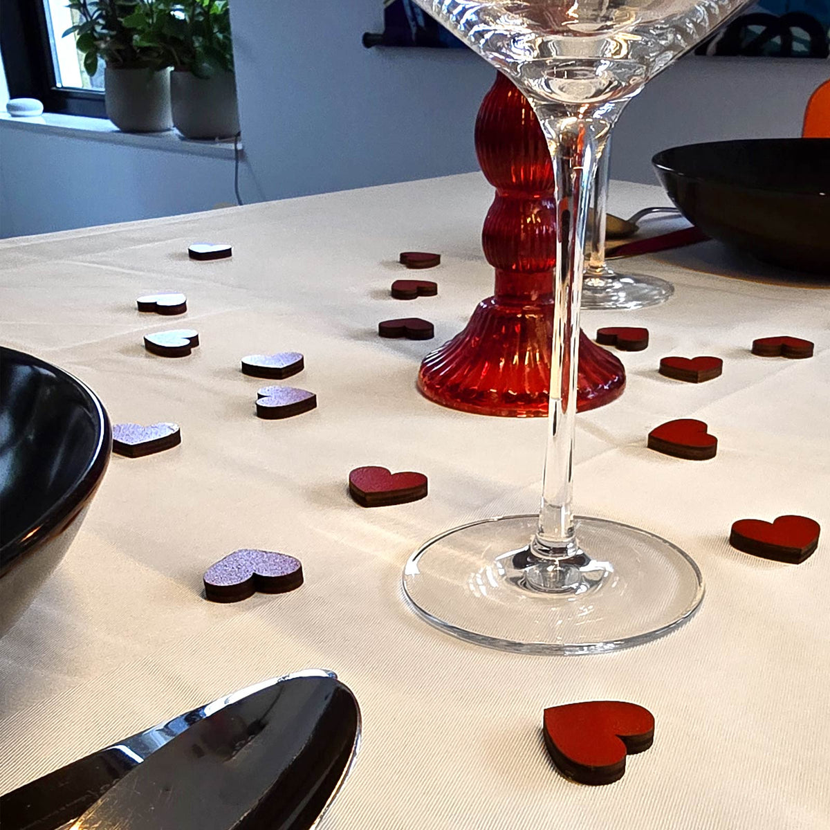 Rode Decoratiehartjes - Bella Mia