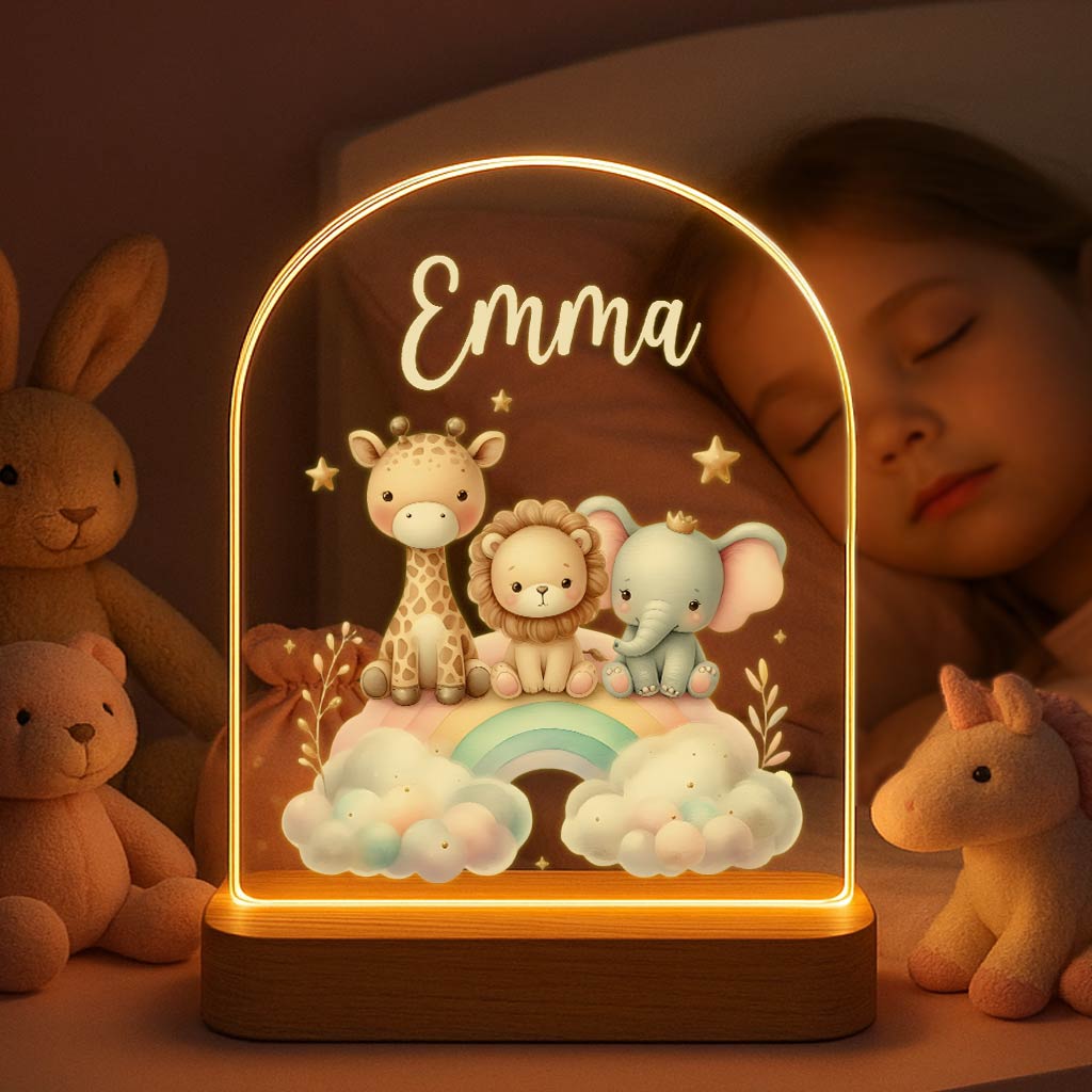 Safariwolkje met eigen naam - Bella Mia