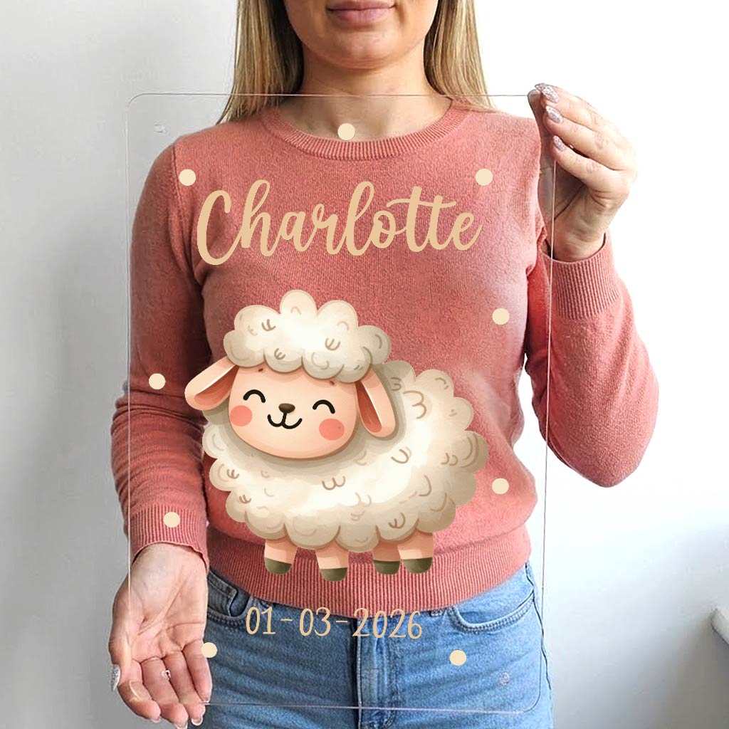 Schattige Dierenprint - Muurdeco op plexiglas - Bella Mia