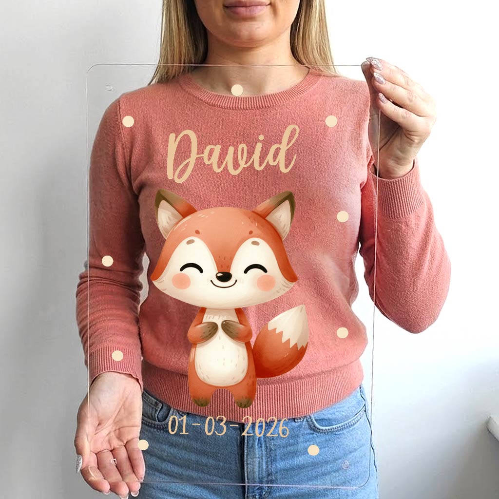 Schattige Dierenprint - Muurdeco op plexiglas - Bella Mia