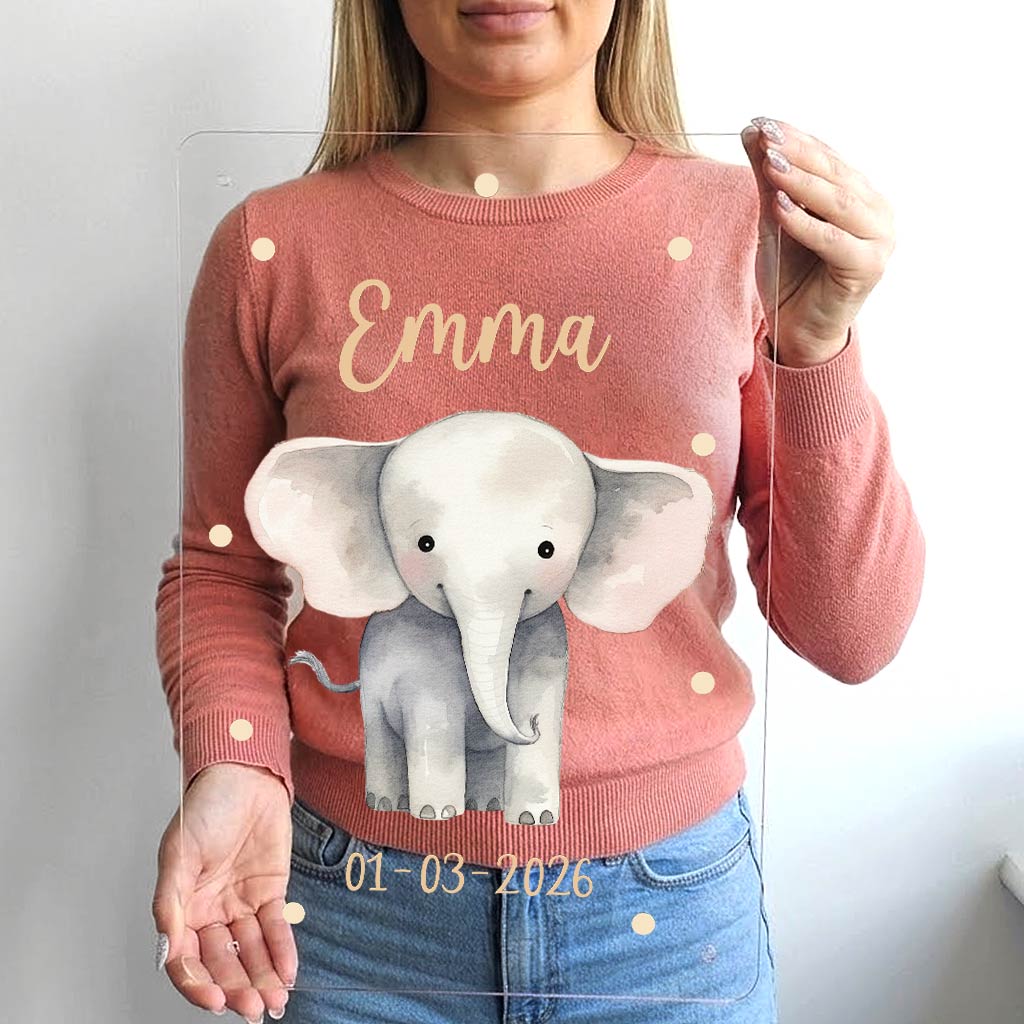 Schattige Dierenprint - Muurdeco op plexiglas - Bella Mia