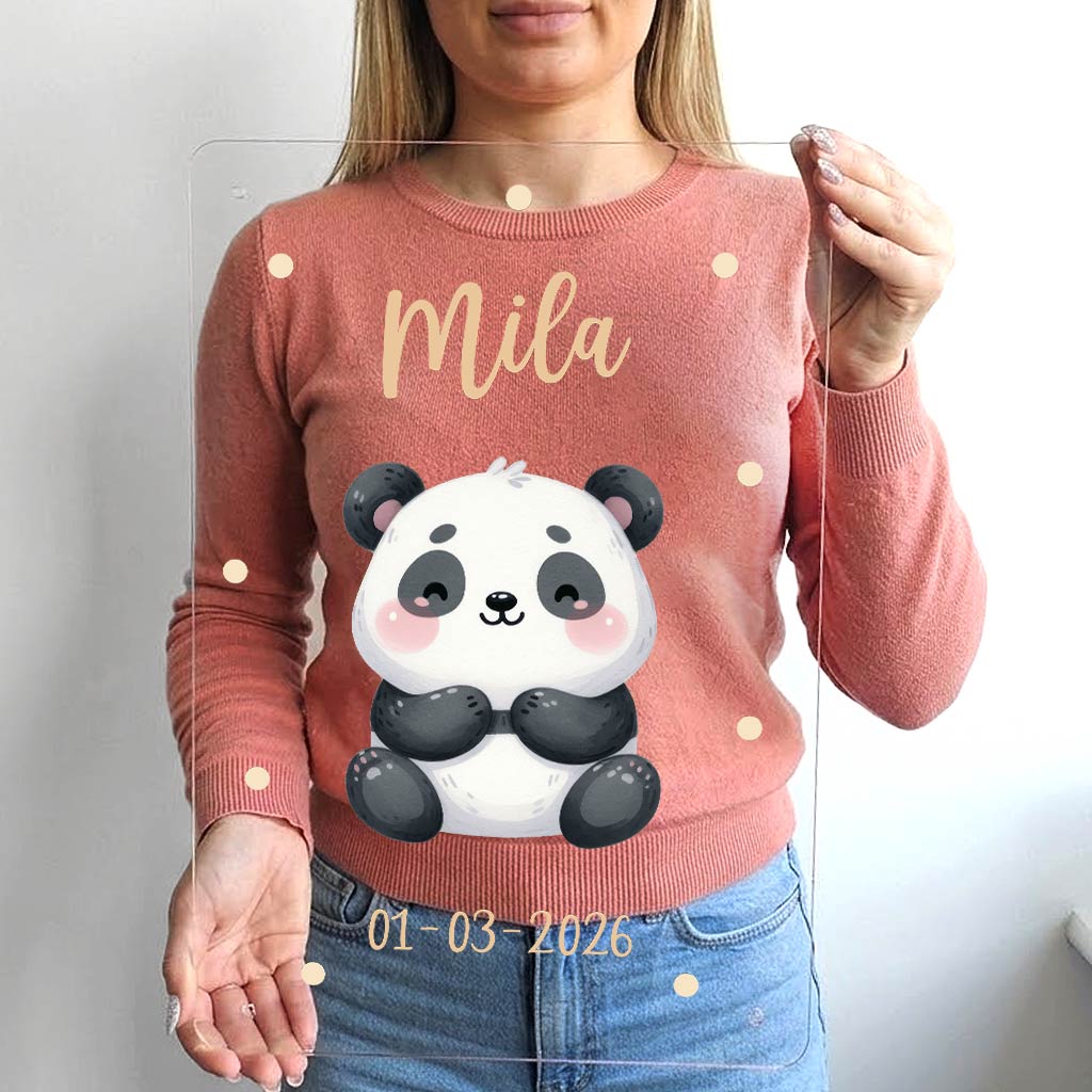 Schattige Dierenprint - Muurdeco op plexiglas - Bella Mia