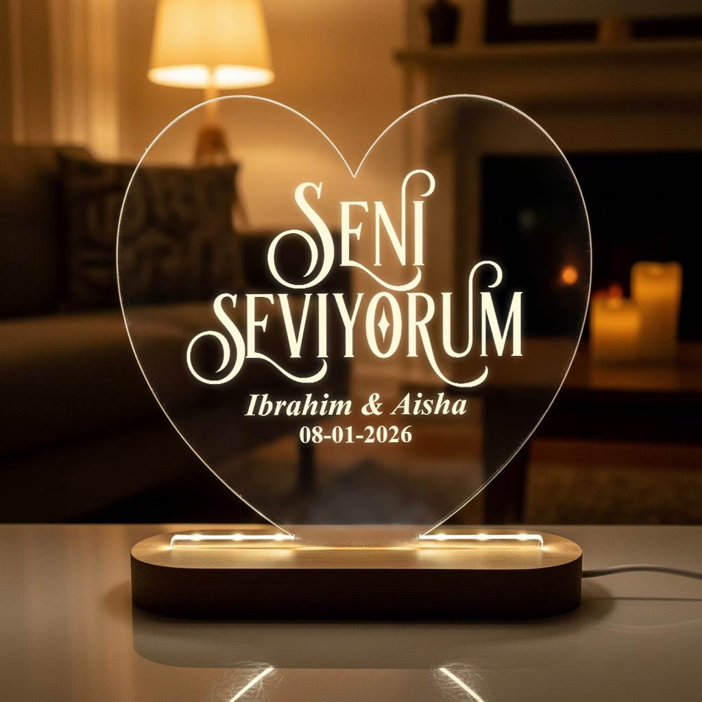 Seni seviyorum - Ledlamp - Bella Mia