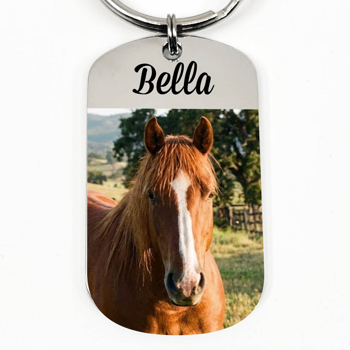 Sleutelhanger met foto van jouw Paard - Bella Mia