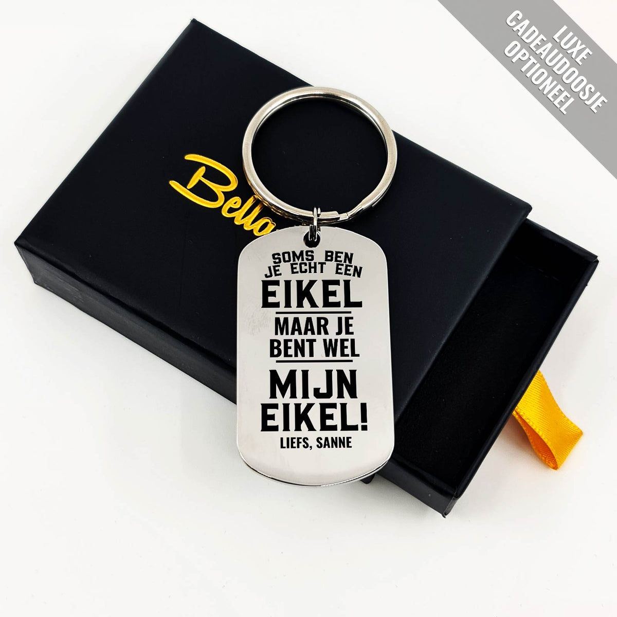 Soms ben je echt een eikel Sleutelhanger - Bella Mia