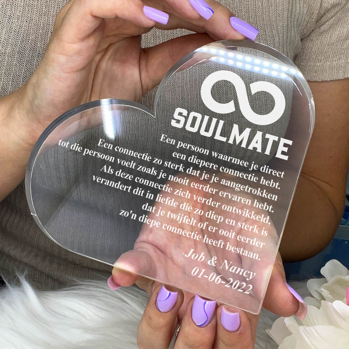 Soulmate Hart van Plexiglas - Bella Mia