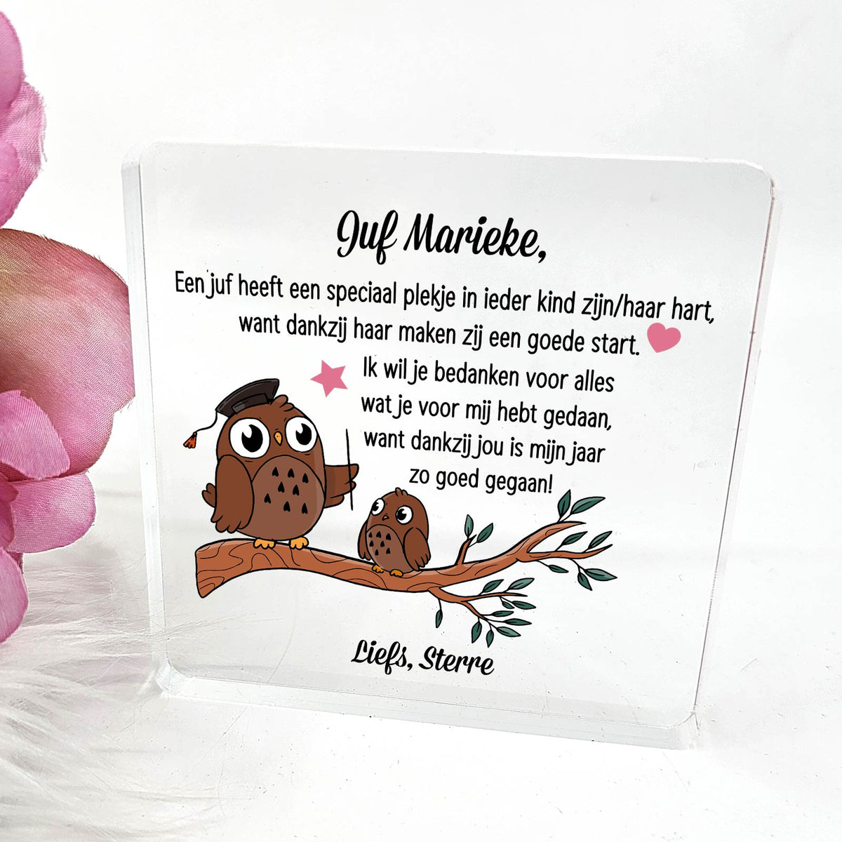 Speciaal plekje - Plexi Glas Plaque - Bella Mia