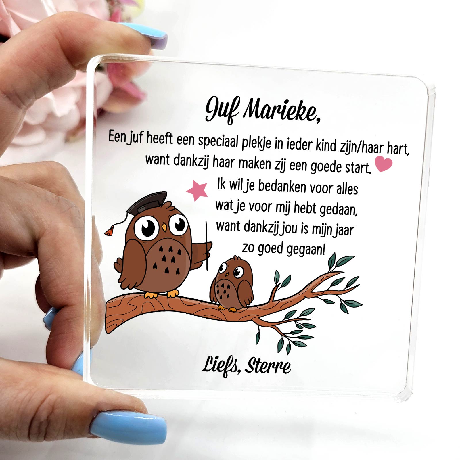 Speciaal plekje - Plexi Glas Plaque - Bella Mia