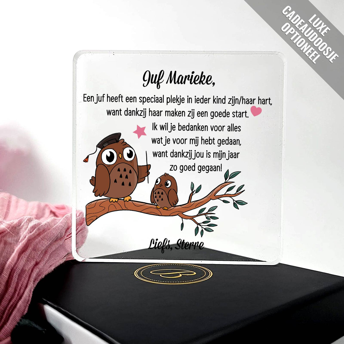 Speciaal plekje - Plexi Glas Plaque - Bella Mia