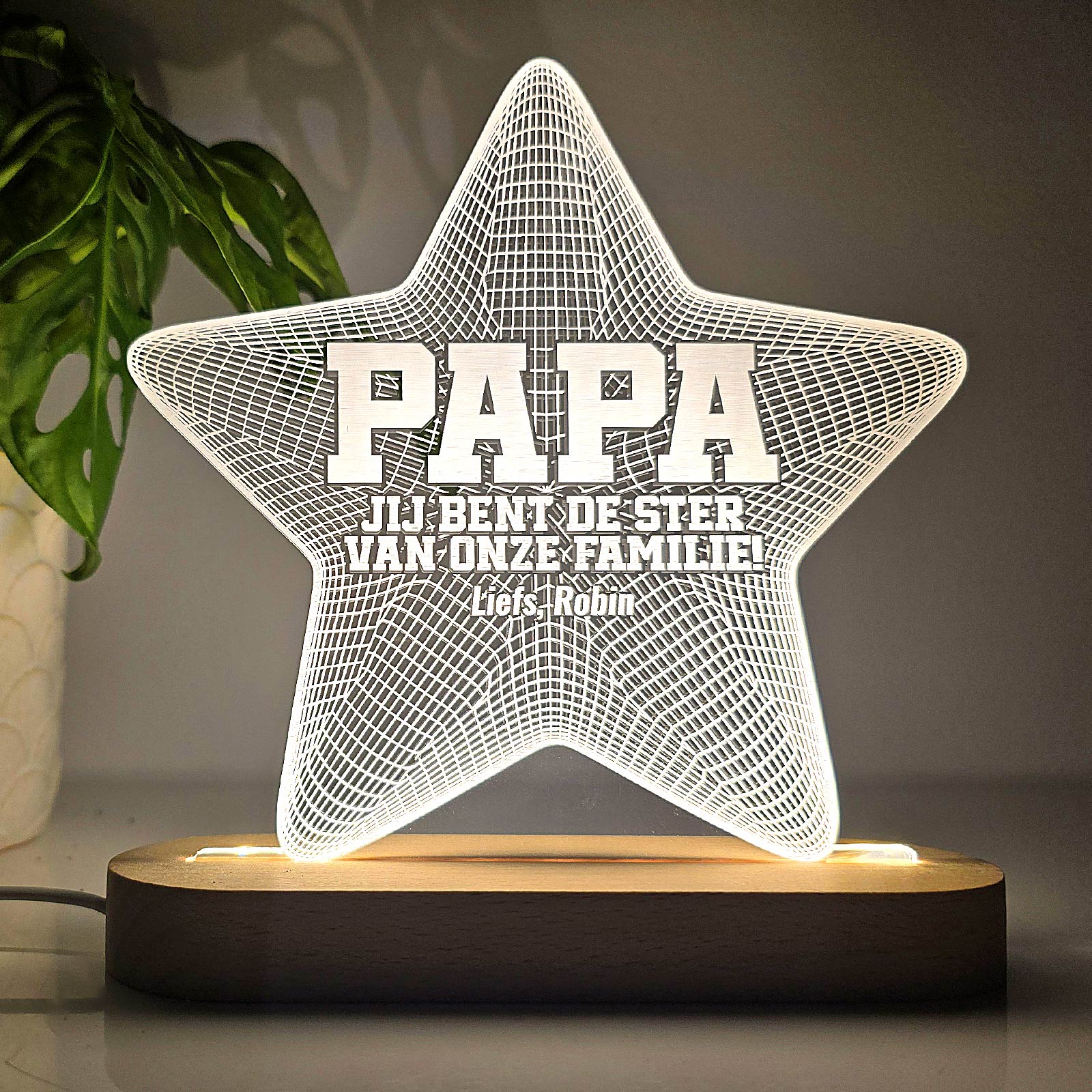 Ster van de familie 3d Lamp - Bella Mia
