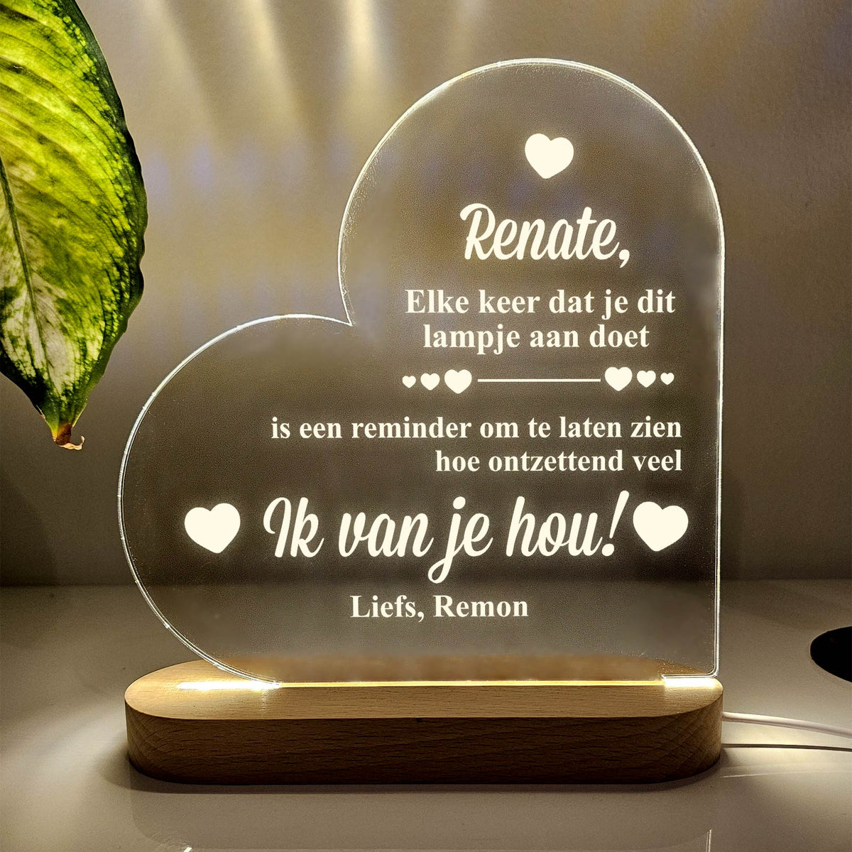 Valentijnslampje - Bella Mia