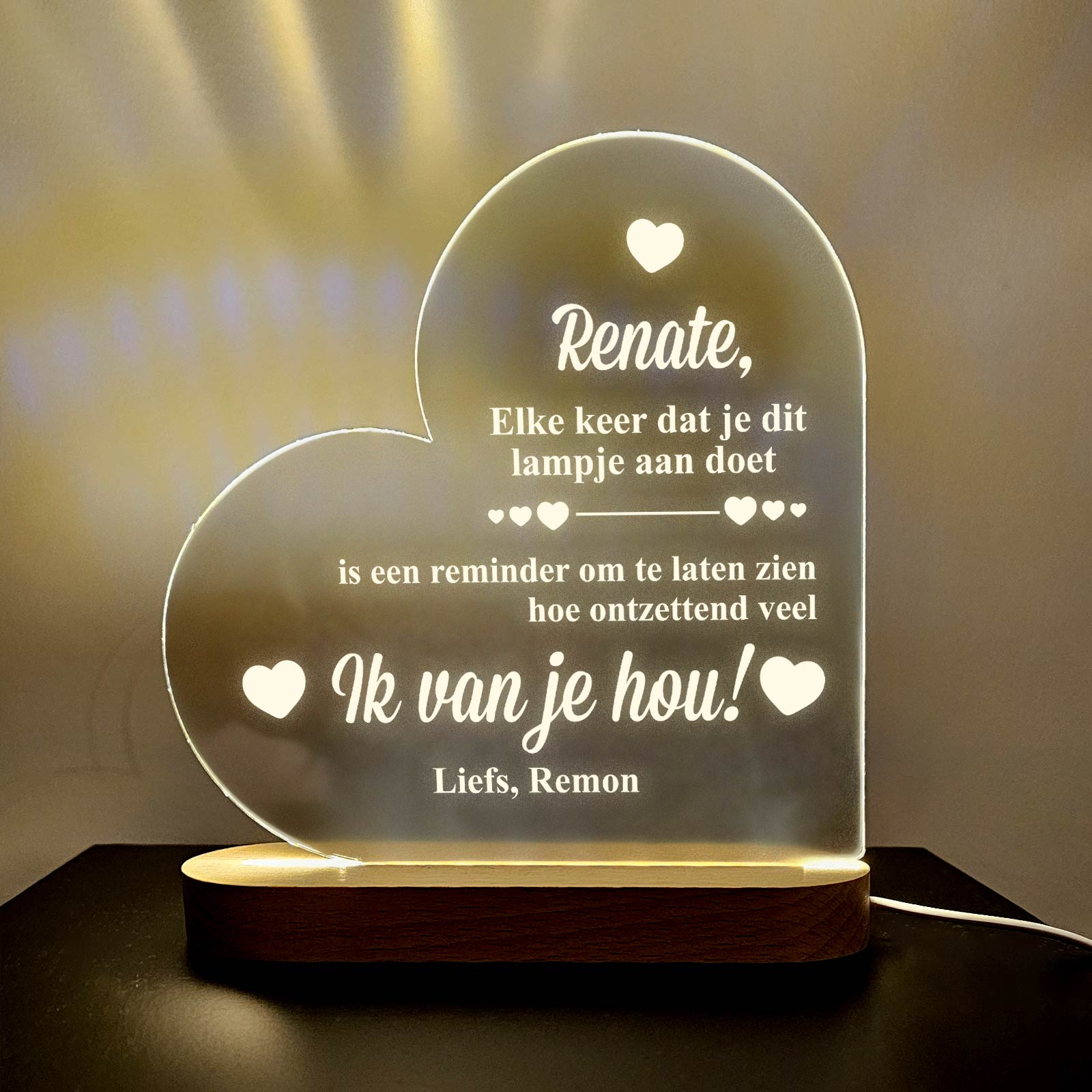 Valentijnslampje - Bella Mia