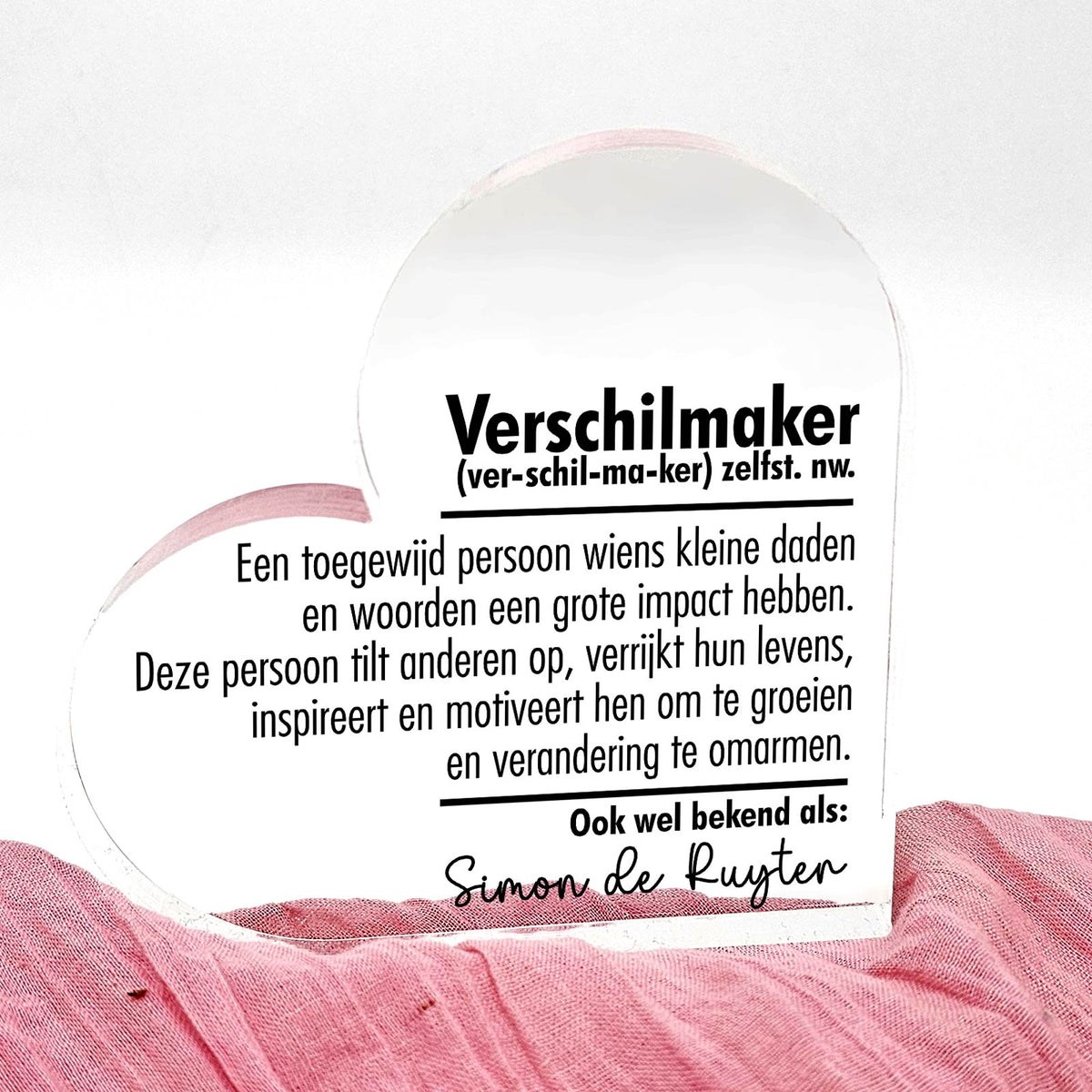 Verschilmaker - Prachtig cadeau voor een collega - Bella Mia