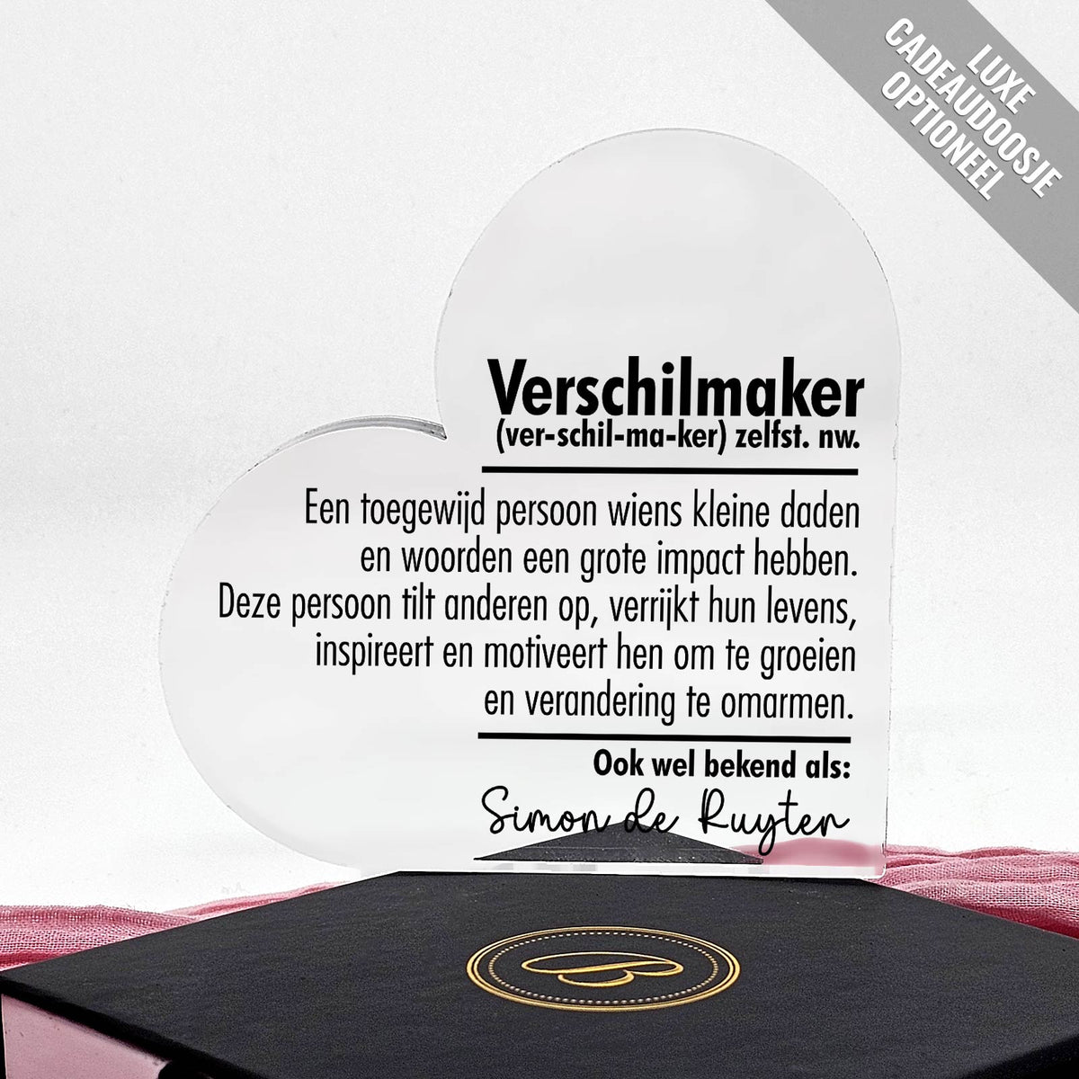 Verschilmaker - Prachtig cadeau voor een collega - Bella Mia