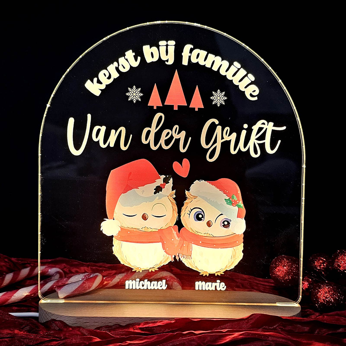 Vogelfamilie Kerstlampje - Bella Mia