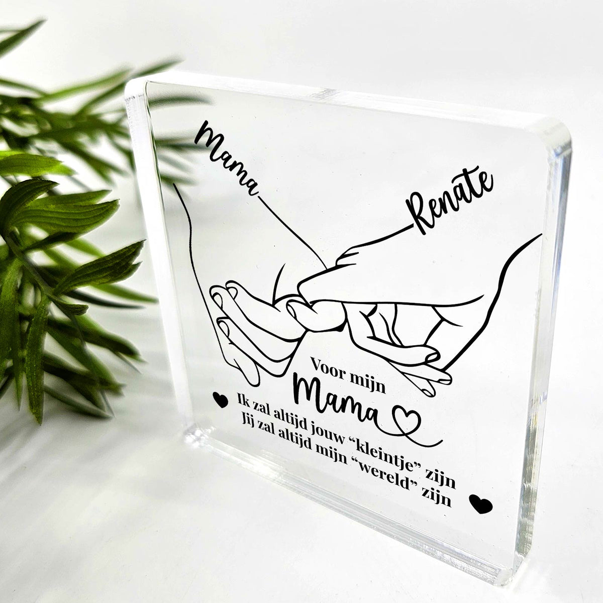 Voor altijd jouw kleintje - Plexi Glas Plaque - Bella Mia