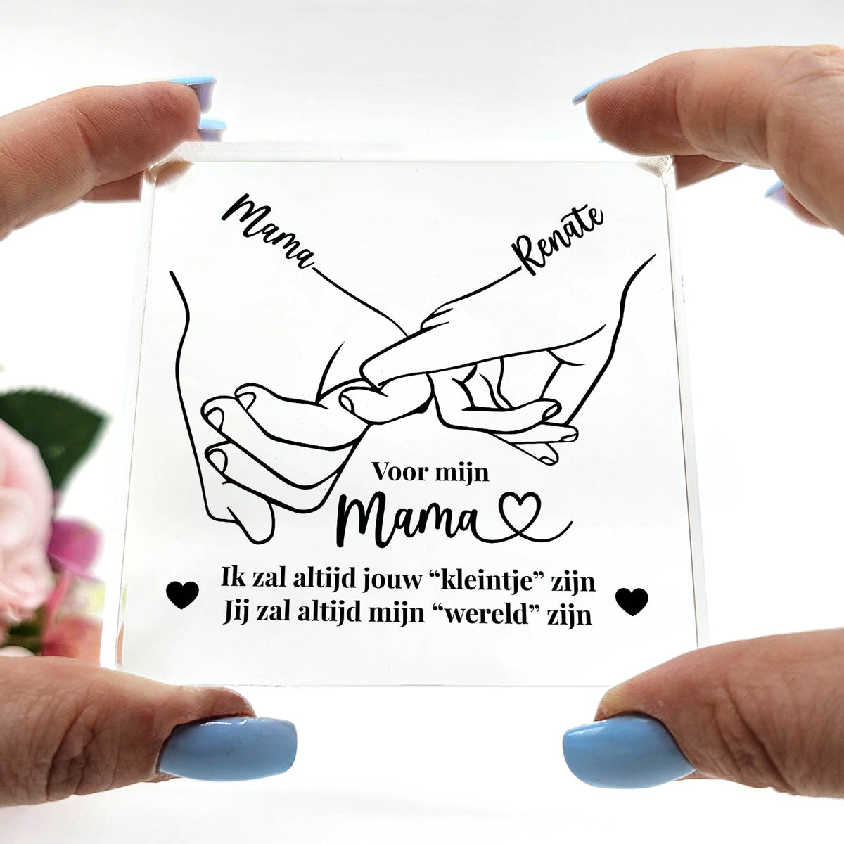 Voor altijd jouw kleintje - Plexi Glas Plaque - Bella Mia