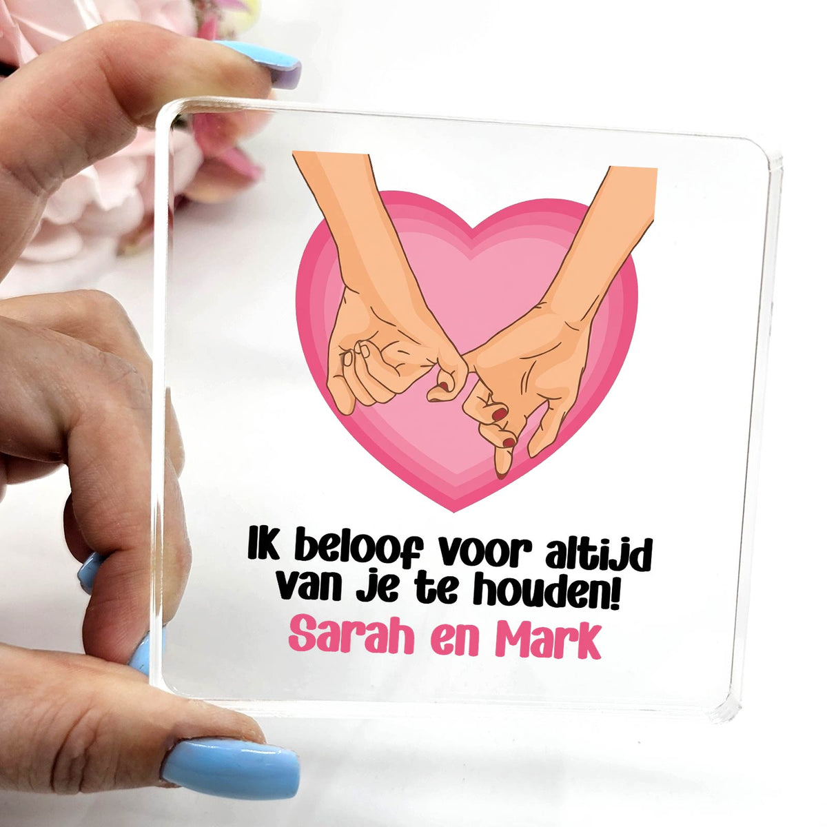 Voor altijd! - Plexiglas Plaque - Bella Mia