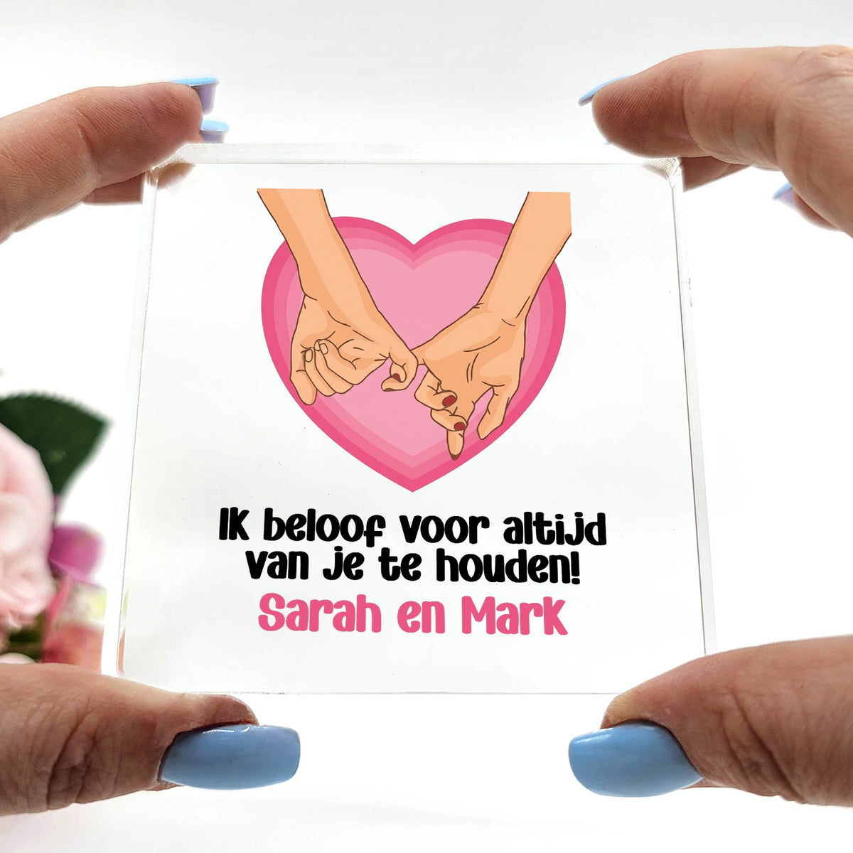 Voor altijd! - Plexiglas Plaque - Bella Mia