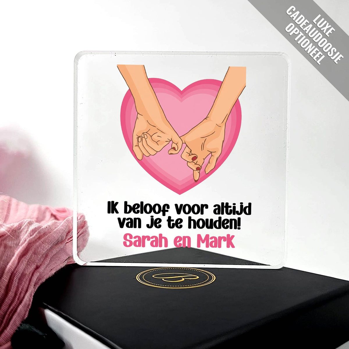 Voor altijd! - Plexiglas Plaque - Bella Mia
