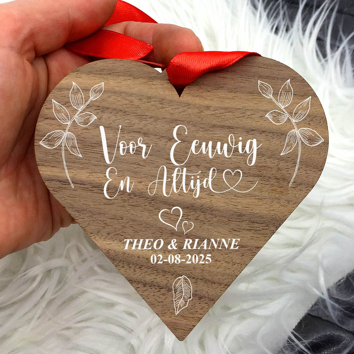 Voor eeuwig en altijd - Hart van walnoot - Bella Mia