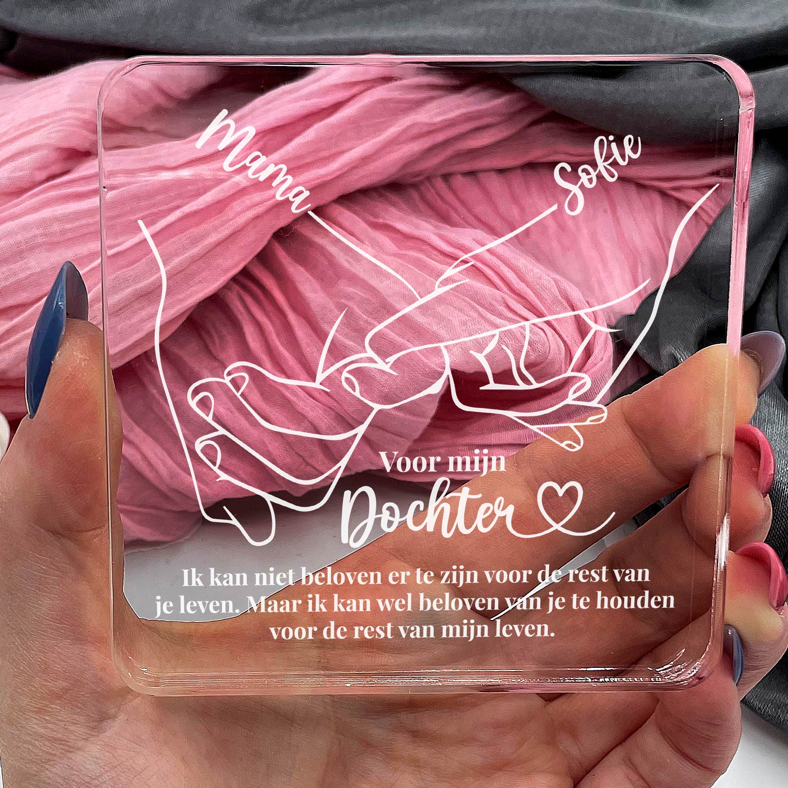 Voor mijn Dochter - Plexi Plaque - Bella Mia