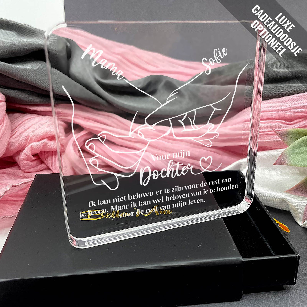 Voor mijn Dochter - Plexi Plaque - Bella Mia