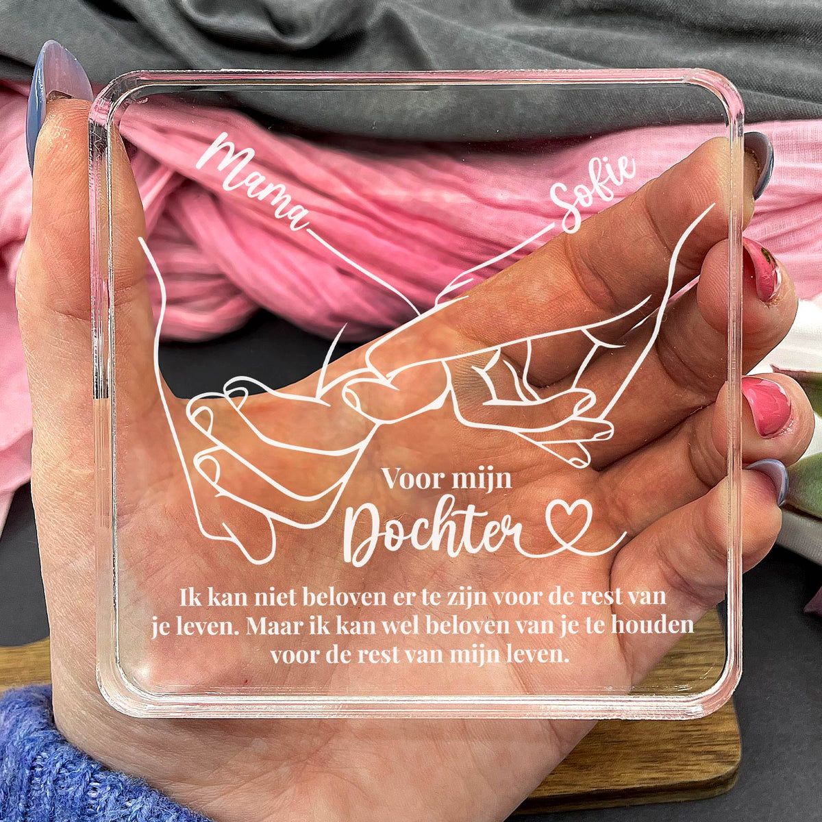 Voor mijn Dochter - Plexi Plaque - Bella Mia