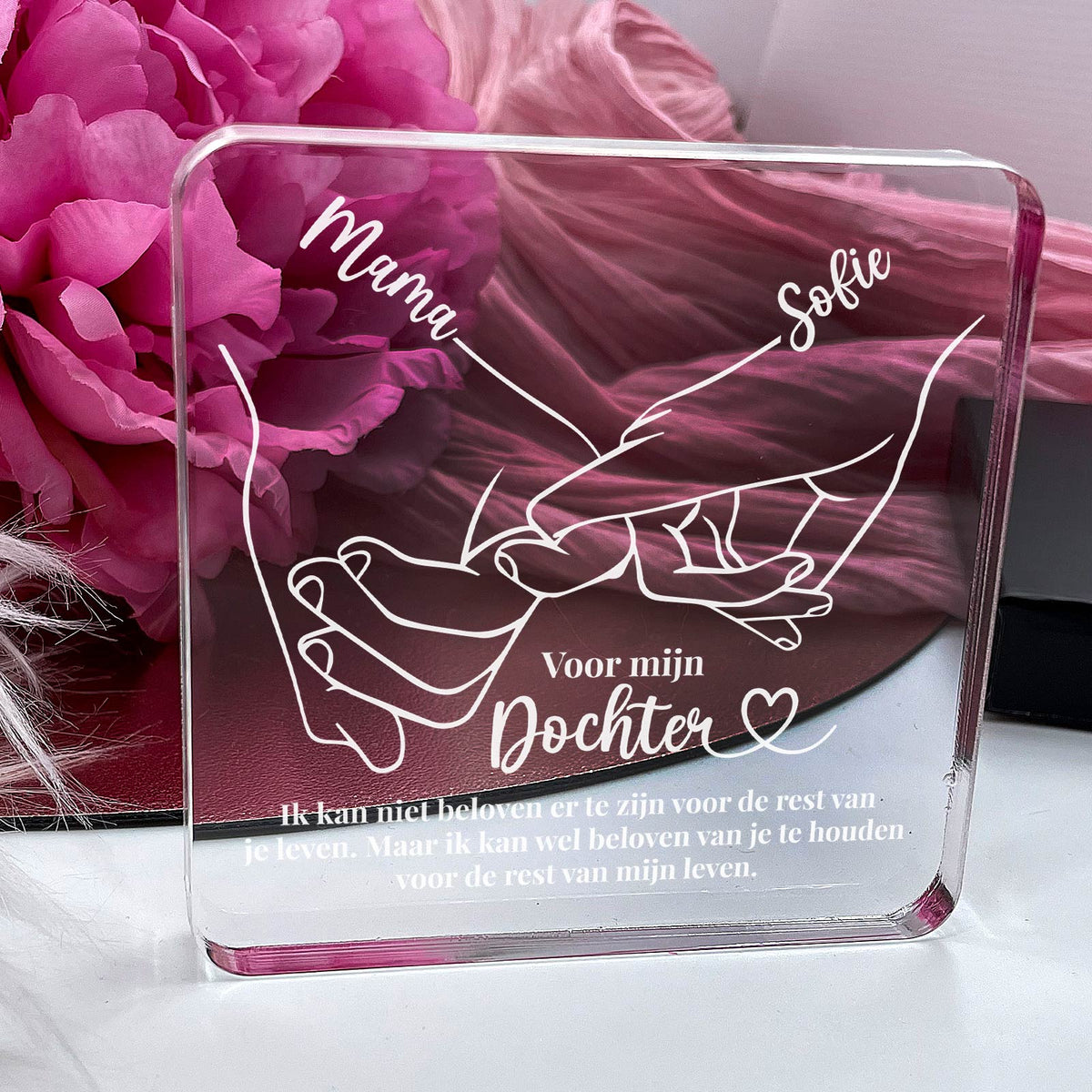 Voor mijn Dochter - Plexi Plaque - Bella Mia